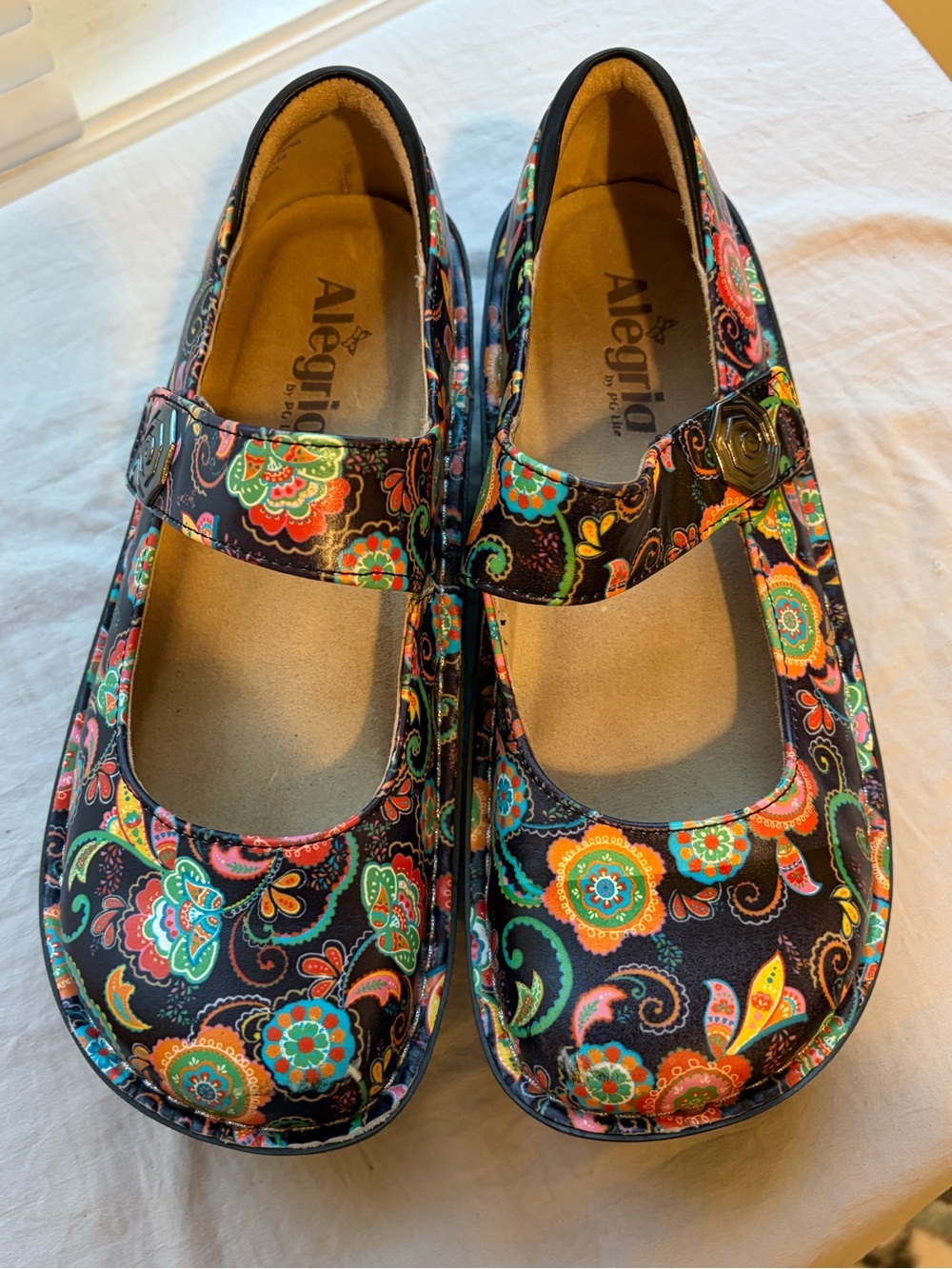 Alegria Paloma professional shoes colorful Paisley Party Mary Jane Women’s 38